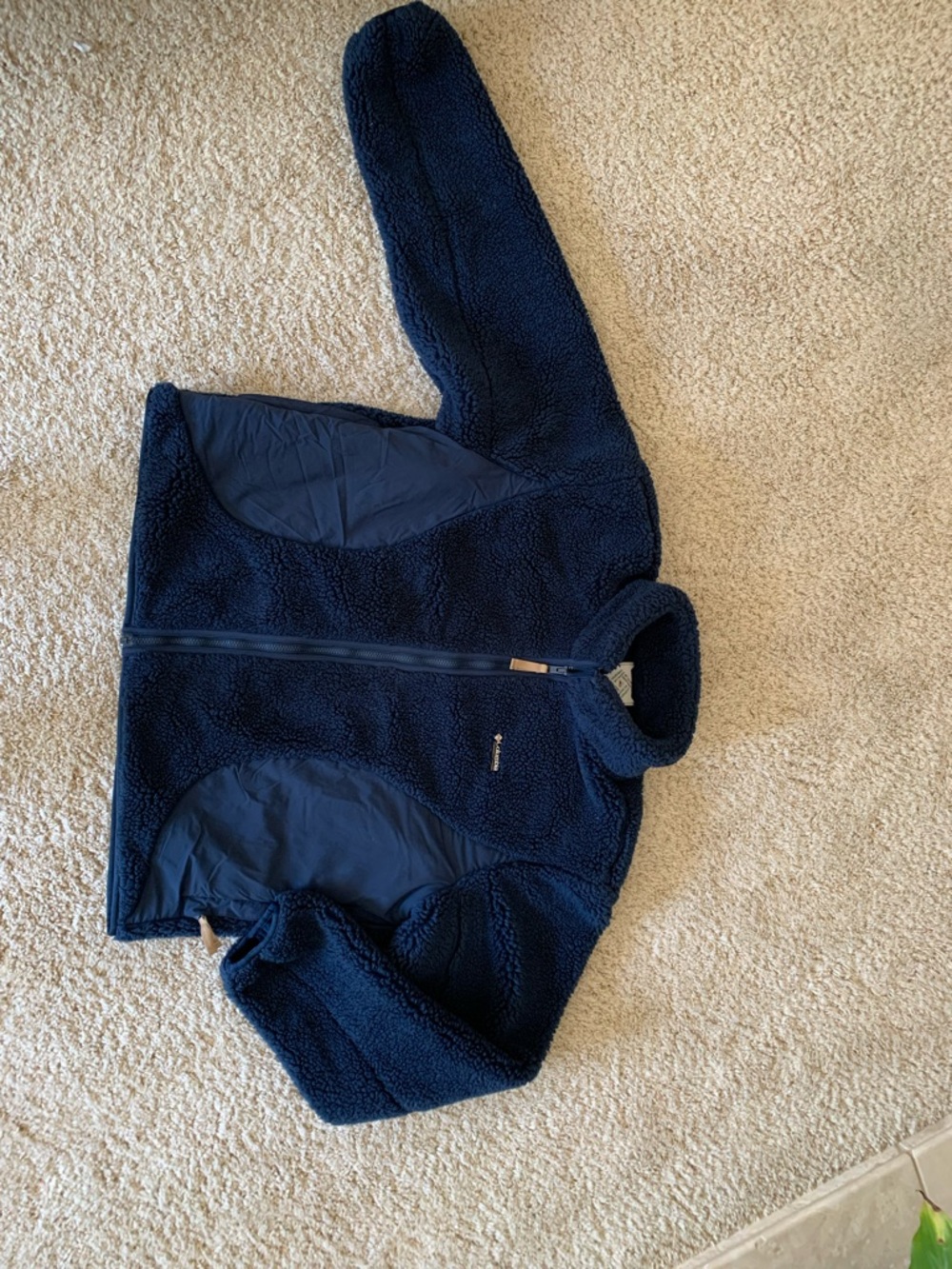 Madhappy Columbia Men's Navy Blue Sherpa Fleece Performance Jacket